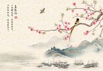 中式山水花鸟