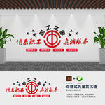 职工活动室文化墙