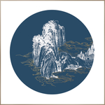 山线描装饰画