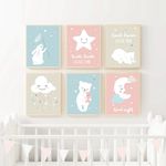 现代简约手绘卡通动物装饰画