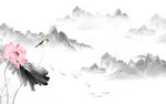 中国风山水画 TIF分层画