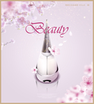 香水樱花唯美化妆品海报设计