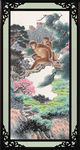 国画猴子
