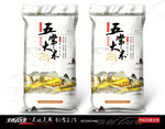 五常大米 大米包装 展开图