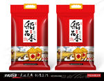 稻花香 大米包装 展开图