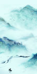 新品山水玄关画 TIF分层