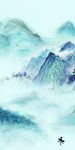 简约山水玄关画 TIF分层