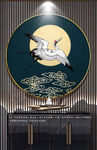 中国风装饰画 祥云仙鹤装饰画