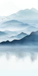 高清 玄关水墨山水 TIF分层