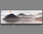 山水装饰画 背景墙装饰画