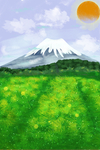 手绘风景画