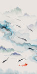 意境新玄关画 TIF分层画 中