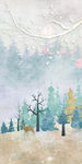 手绘花北欧玄关画 TIF分层