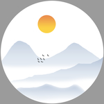 水墨画 山水