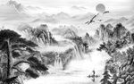 国花奢华新装饰画 TIF分层