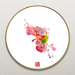 国画白梅