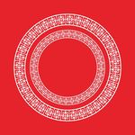 中式圆形花纹