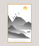 水墨画 中国山水水墨