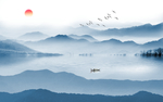 抽象山水画