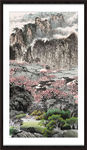 竖幅山水画
