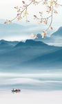 中国风山水玄关画 TIF分层