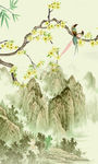 高清风景画 国画 TIF分层