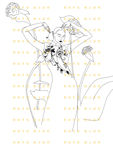 素描旗袍女人