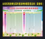 师生获奖名单荣誉榜 清新展板