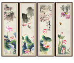 国画荷花