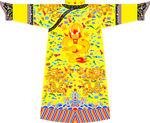 清朝龙袍常服矢量