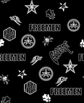 英文五星胸章