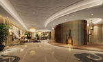 酒店会所公共大堂效果图