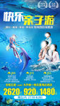 快乐亲子游旅游海报