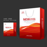 红色手提袋 手提袋设计 手提袋