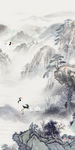 高档 新玄关山水画 TIF分层
