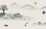 中式 新意境山水 TIF分层