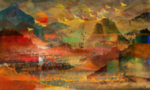抽象油画
