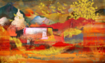 抽象油画