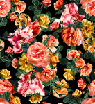 数码印花 手绘花 热带植物 花
