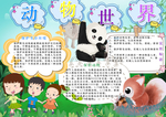 小学生保护动物小抄报