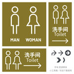 洗手间标识