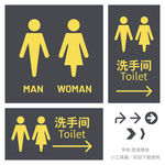 洗手间标识