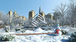 雪景 小区雪景