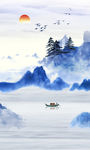 现代禅意山水画 TIF分层