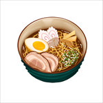 手绘食物拉面