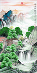 祥瑞聚福山水画