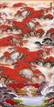 鸿运当头山水招财装饰画