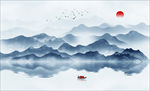 抽象山水画