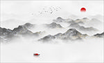 水墨山水装饰画