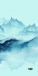 现代中国风山水画 TIF分层